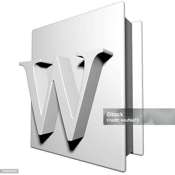 Book W Stock Photo - Download Image Now - Alphabet, Book, Collection
