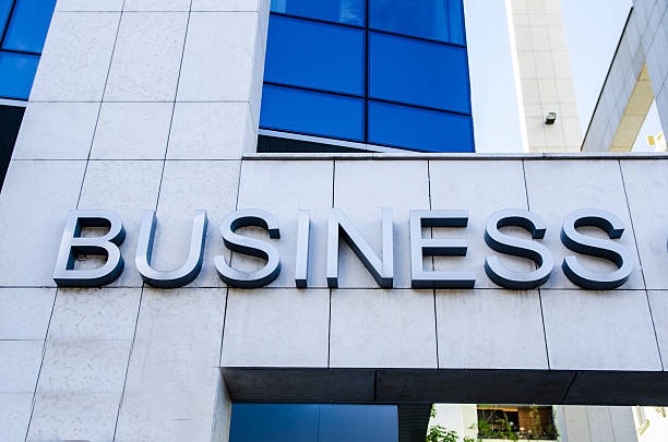 istock business sign on a buliding 514654407