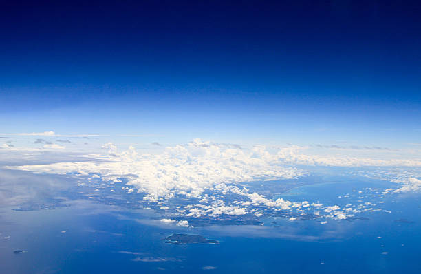 istock Blue Sky and Clouds on top of atmosphere - Thailand 514654493