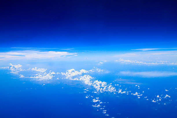 istock Blue Sky and Clouds on top of atmosphere - Thailand 514654501