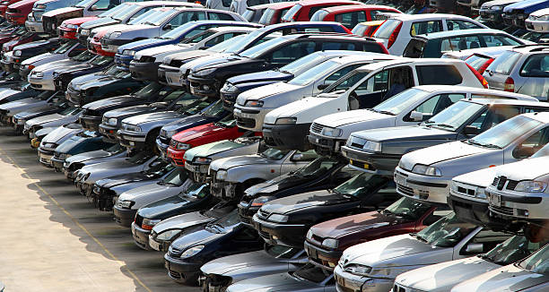 istock damaged cars in car demolition 514654759