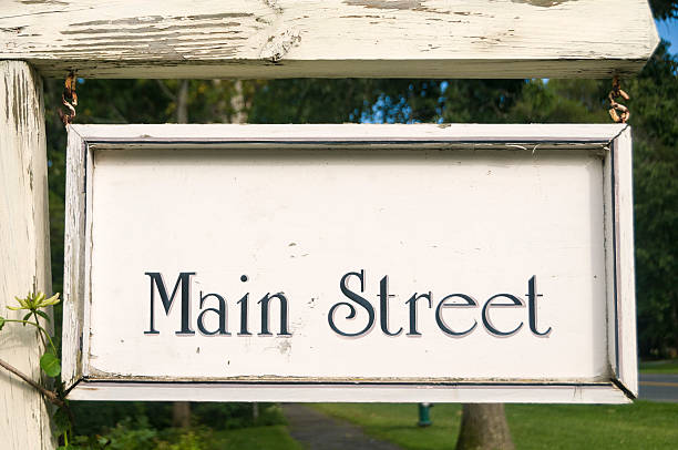 istock Wooden Main Street sign 514654811