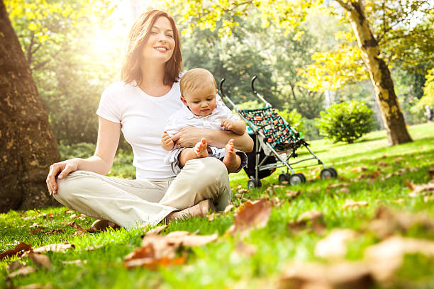 istock Happy young mother and her baby 514656043