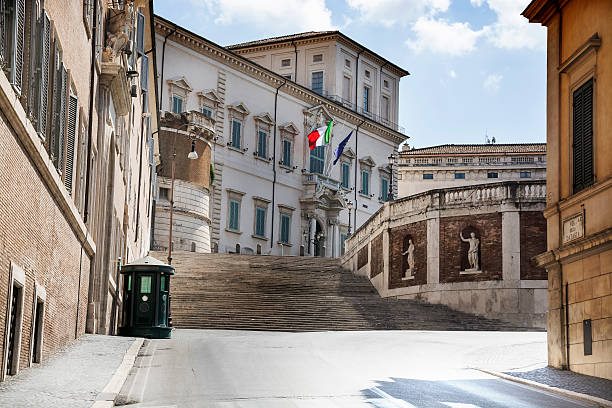 Quirinal Palace, residence of the President's Italy stock photo