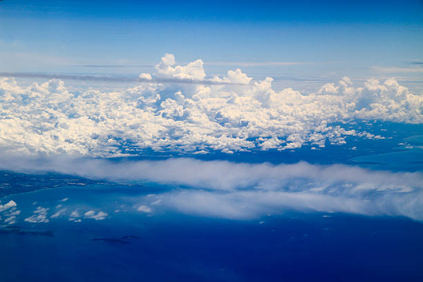 istock Blue Ocean with Blue Sky and Clouds on top atmosphere 514656347