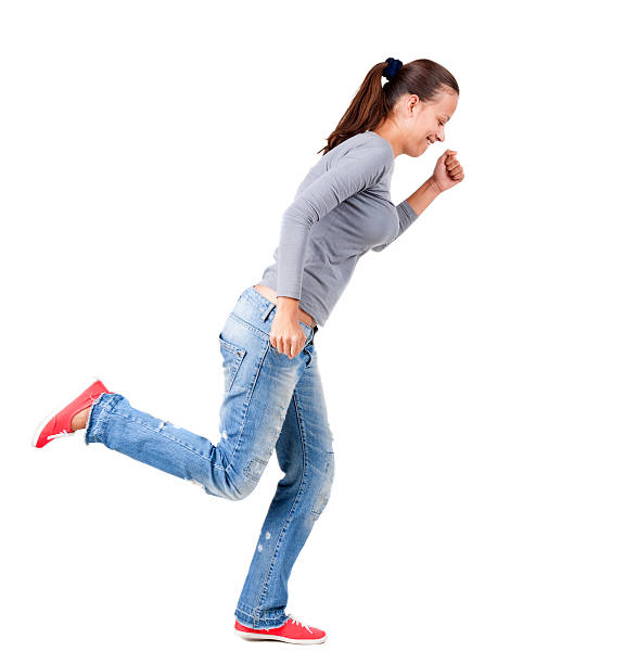 istock back view of running  woman. 514656531
