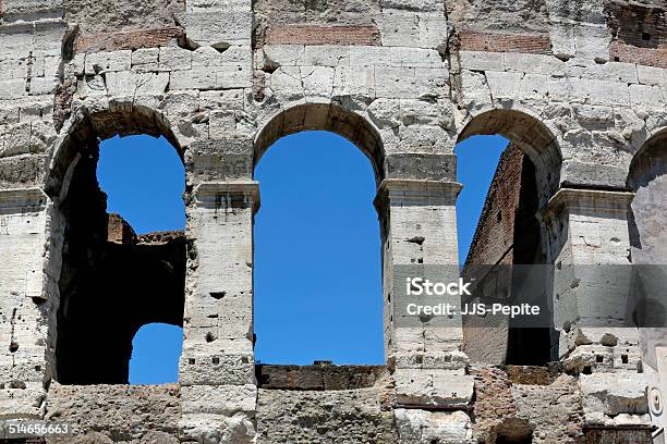 Colosseum Flavian Amphitheatre Roma Italy Stock Photo - Download Image Now - Amphitheater, Ancient, Ancient Rome