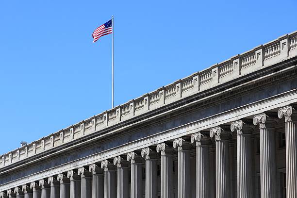 departamento do tesouro - us treasury department imagens e fotografias de stock