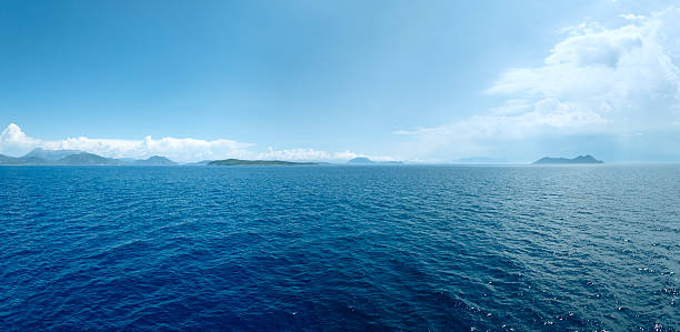 istock Sea summer view from ferry (Greece). Panorama. 514658577