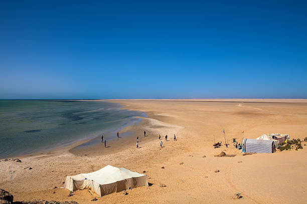 istock Traditional sahara tents on desert 514671765