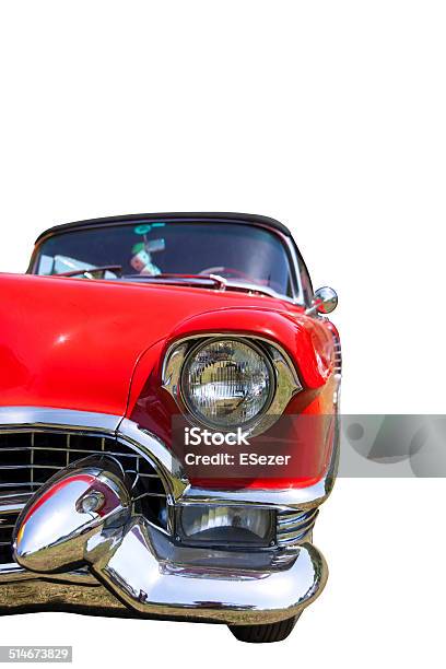 Classic Car Isolated On White Stock Photo - Download Image Now - White Background, Collector's Car, Cut Out