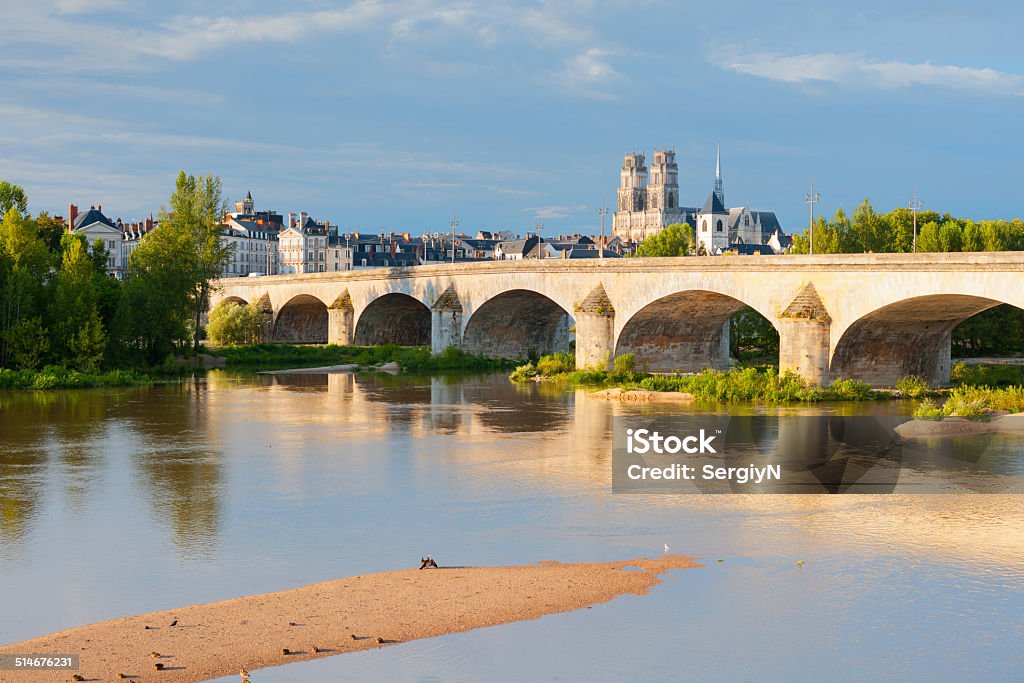 Orleans at a summer day Cityscape of Orleans at a summer day Orleans - France Stock Photo