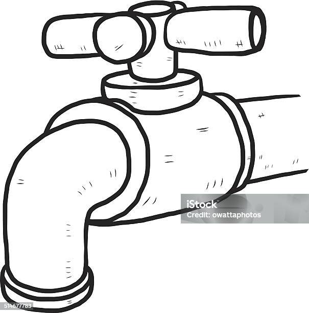 Faucet Stock Illustration - Download Image Now - Ancient, Antique, Bathroom