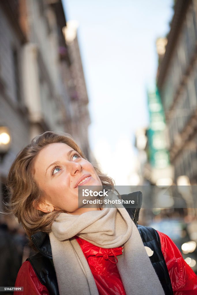 Woman looking up Adult Stock Photo