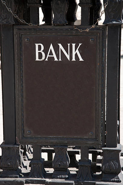 istock Bank Sign in Urban Setting 514678609