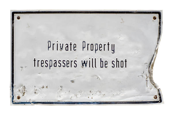 istock Trespassers Will Be Shot Sign 514678983