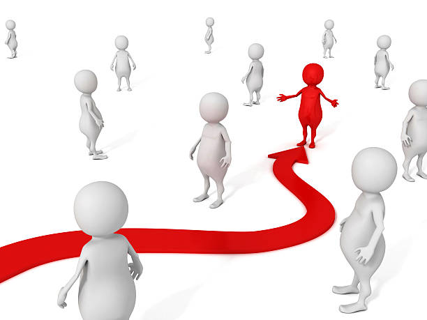 istock different red 3D man among crowd of white people 514688011