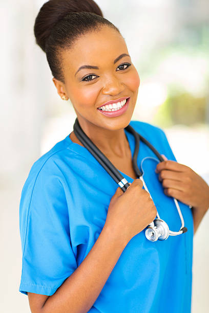 istock young african nurse in hospittal 514688325