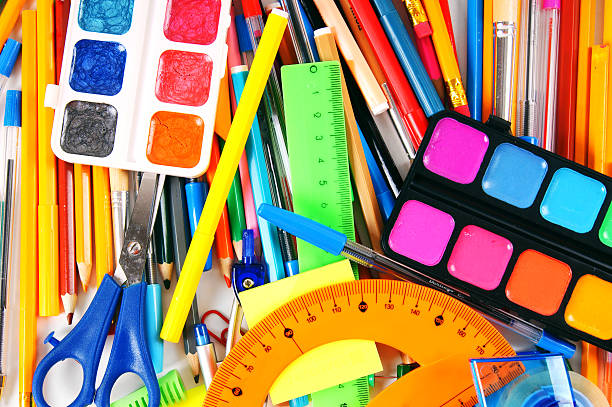 istock Stationery and school accessories. 514689813