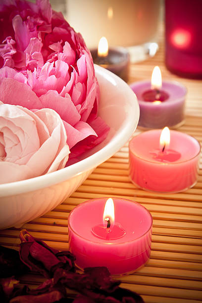 istock Aromatherapy flowers and candles 514691881