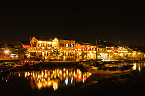 Hoi An Ancient Town by night, Quang Nam. Vietnam. Hoi An is recognized as a World Heritage Site by UNESCO.