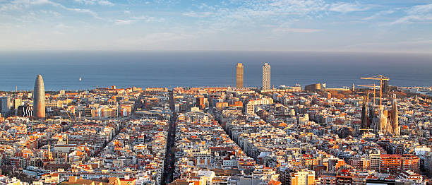 istock Panoramic view of Barcelona, Spain 514711350
