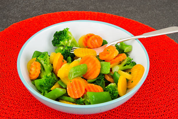 istock Steamed Vegetables Potatoes, Carrots, Corn, Green Beans, Onion 514711728