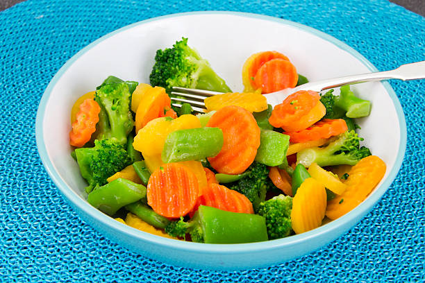 istock Steamed Vegetables Potatoes, Carrots, Corn, Green Beans, Onion 514711850