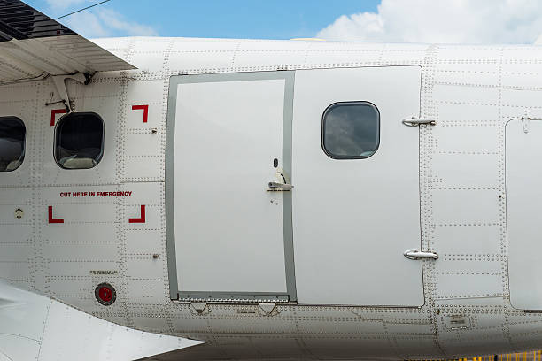 istock Private jet airplane door 514713712