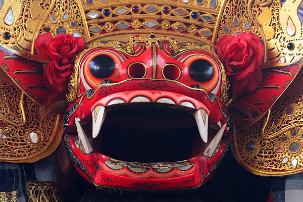 Hinduism god statue in Bali Indonesia.