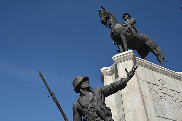 Atatürk Statua di Ulus Piazza, Ankara - foto stock