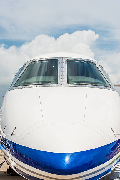 istock Closeup of Luxury private jet Cockpit 514716562