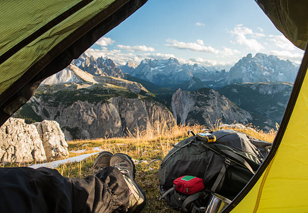 istock view from touristic tent to mountain valley 514716776