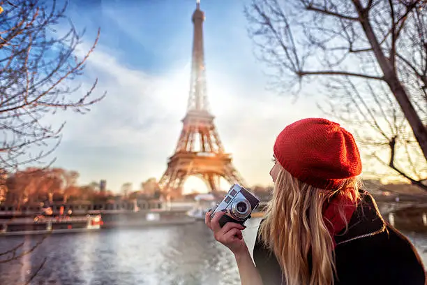 Photo of tourist enjoying Paris