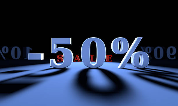 istock -50% Significant discounts for the goods and services. Big dumping 514718346