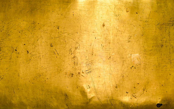 istock Close up old golden wall texture 514719840