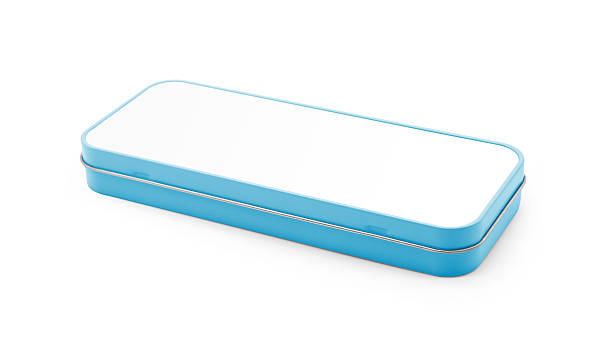 istock Pencil box. Pencilbox isolated. Kid pencil box. Blue pencil box. 514721248