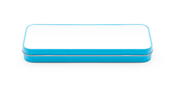 istock Pencil box. Pencilbox isolated. Kid pencil box. Blue pencil box. 514721288