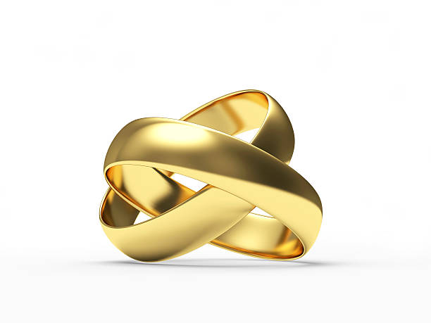 istock Golden wedding rings 514722558