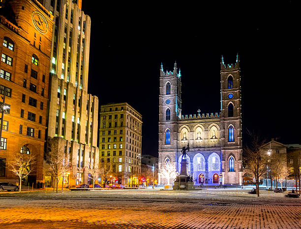 istock Place d'Armes and Notre-Dame Basilica 514723076
