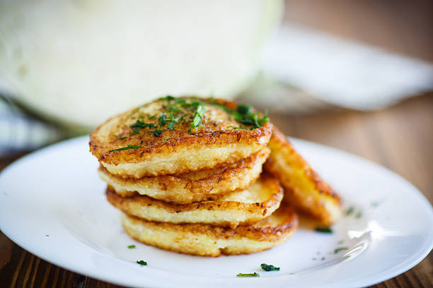 istock Vegetable fritters with cabbage and dill 514725408