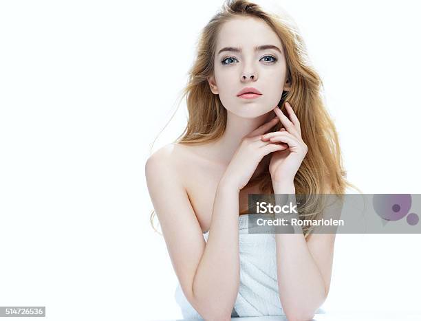 Beautiful Girl With Beautiful Makeup Stock Photo - Download Image Now - Appearance, Applying, Beautiful People