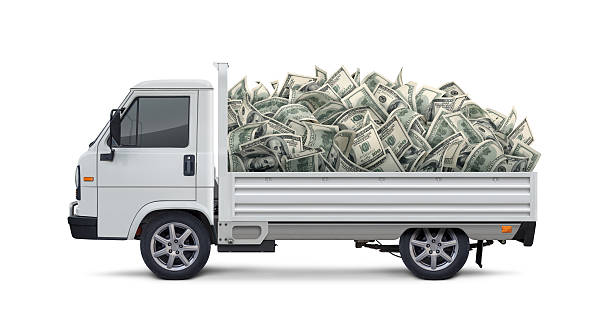 camion trasportare denaro - camion foto e immagini stock