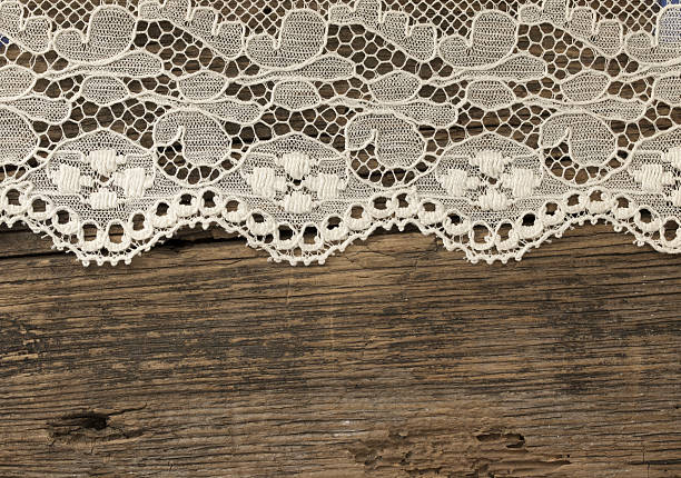 istock vintage lace on the old wood 514727927