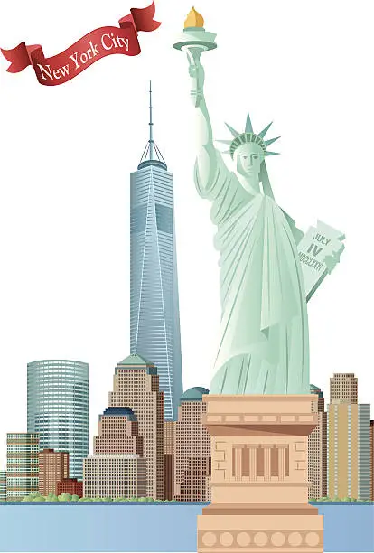 Vector illustration of New York City