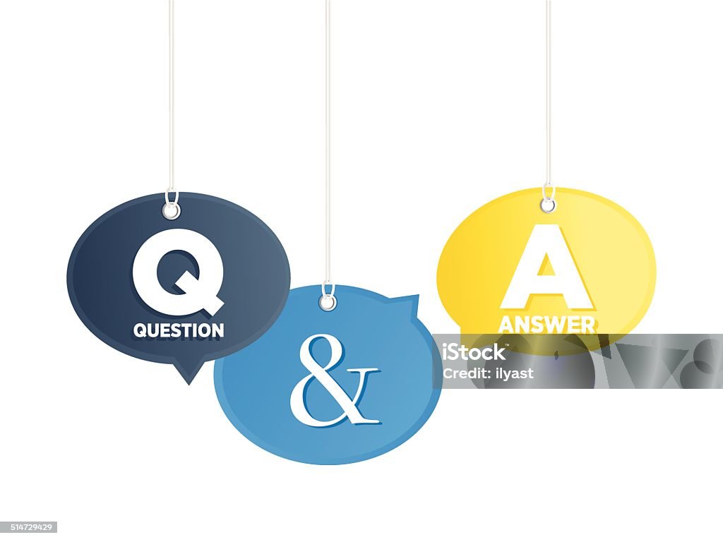 Question Answer Stock Question And Answer Stock Illustration - Download Image Now - Advice ...