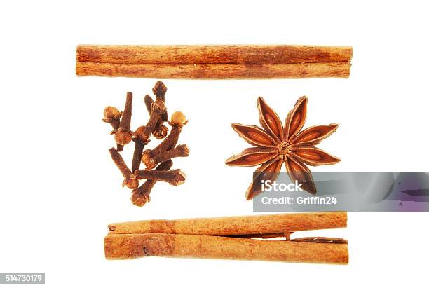 Star Anise Cinnamon And Cloves Stock Photo - Download Image Now - Anise, Cinnamon, Clove - Spice