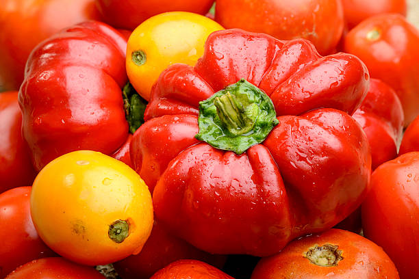 istock Tomatoes and Bell Peppers from the Kitchen Garden 514731509