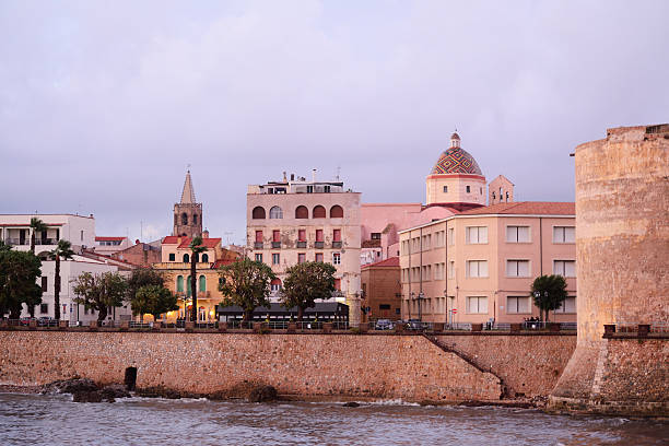 istock Alghero antique bastion seen from the sea 514733004