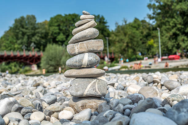 istock Stone tower made of river pebbles 514735584